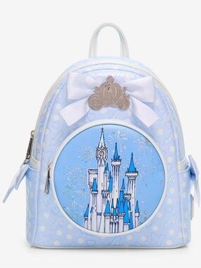 New Loungefly Disney Cinderella Castle Mini Backpack
